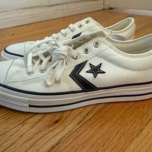 Converse Star Player 76 White Black  A01608C Shoes Size Mens 10 or Womens 11.5 - Picture 8 of 9